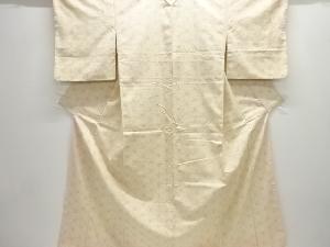 麻の葉模様織出し十日町紬着物